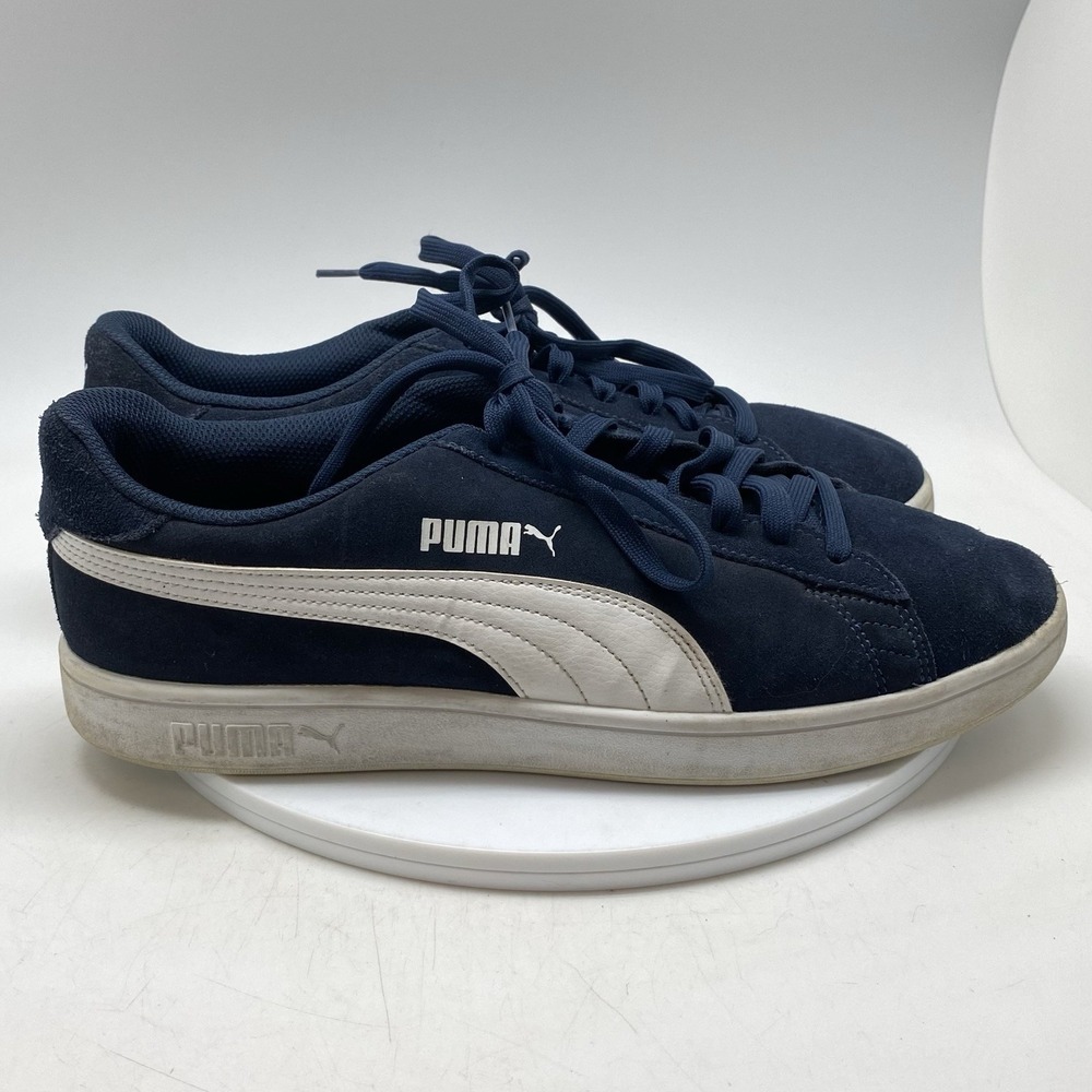 Puma Sneakers Mens 13 Smash V2 Suede Blue 364989-04 Casual Athletic Shoes